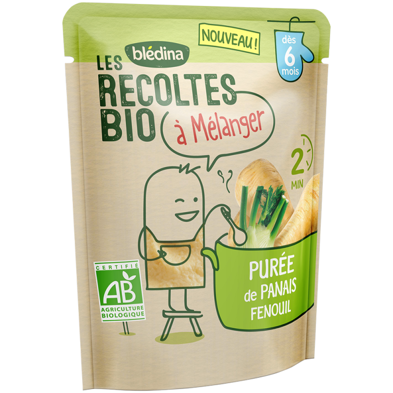 Repas bébé dès 6 mois purée de fenouil Bio 120g - BLÉDINA