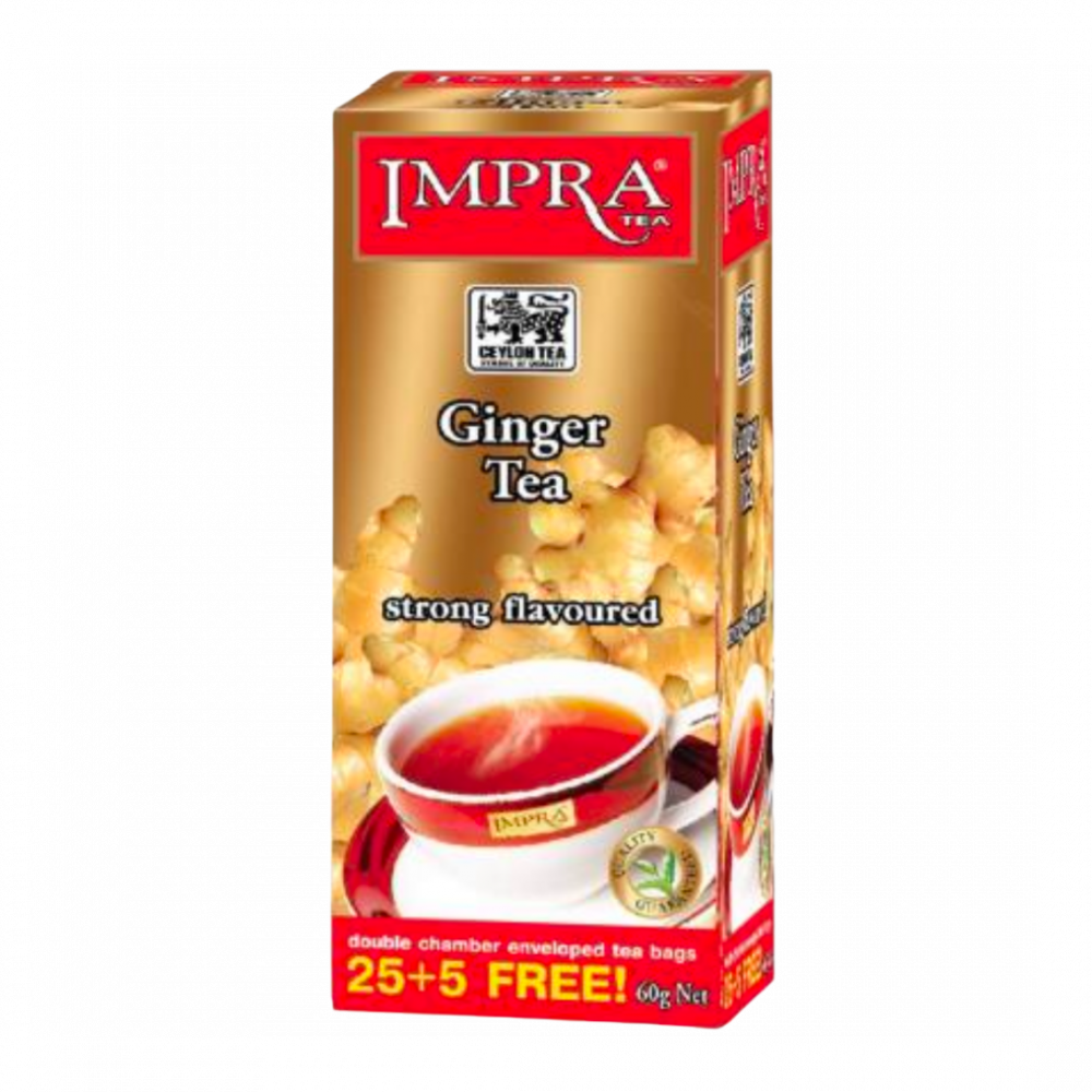 Impra  Black Tea  Flavoured "ginger" 2g X25 + 5 X 5