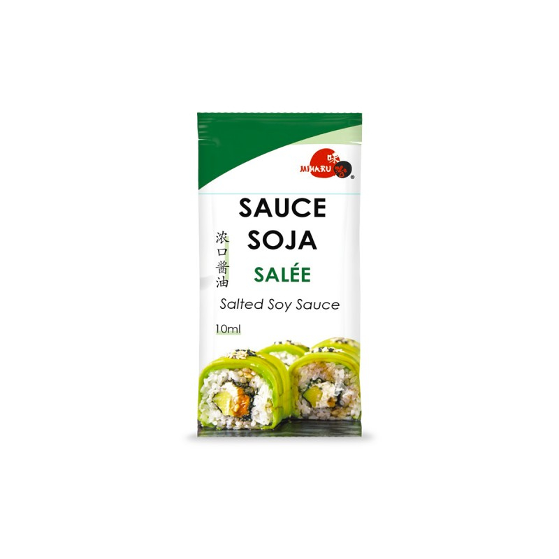 Molho de Soja em Sachê Salgado 10ml 500p - Miharu