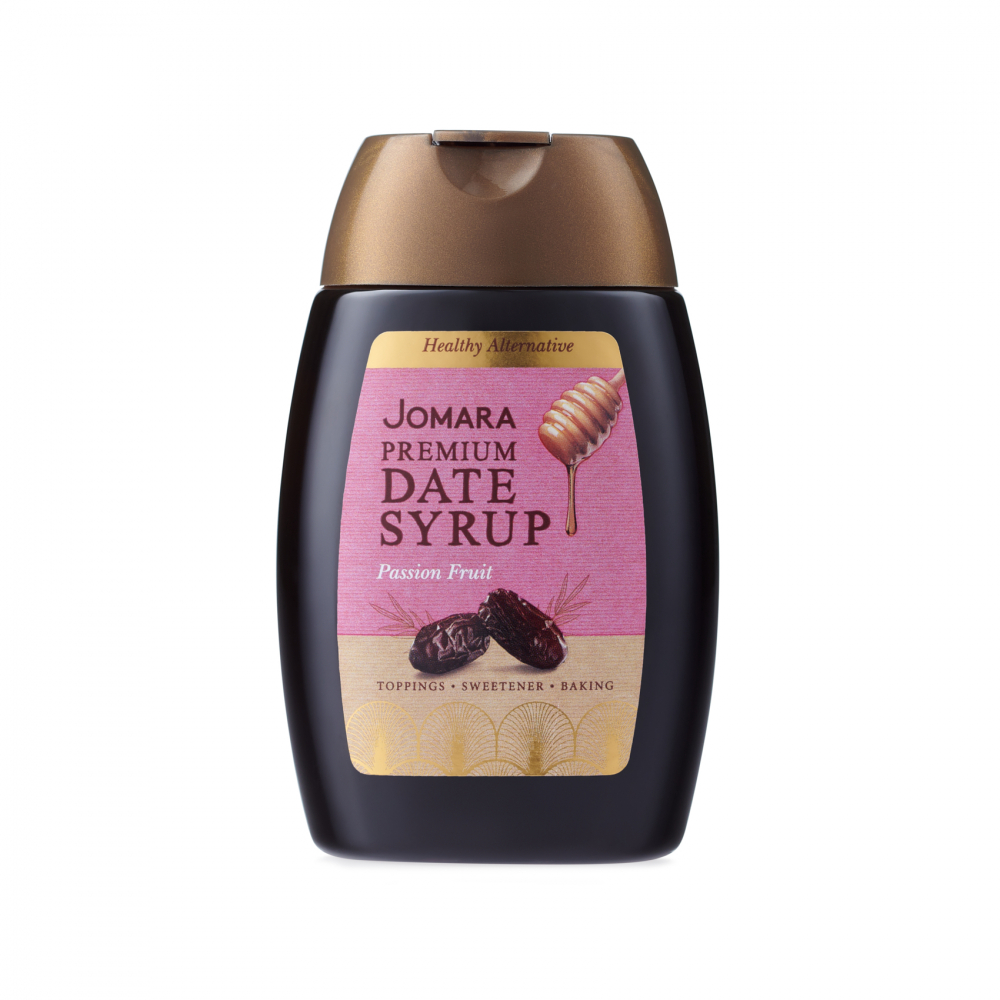 Jomara Organic Date Syrup Passion Fruit Sq 250g