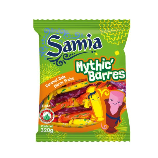 Assortiment Bonbons Mythic' barres Halal 320g - SAMIA