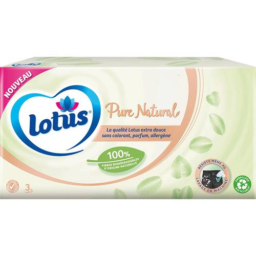 Pañuelos blanco puro natural x80 - LOTUS