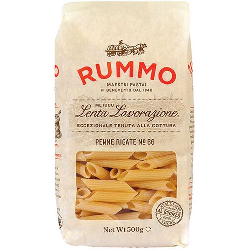 Penne Rigate Pasta N°66, 500g - RUMMO