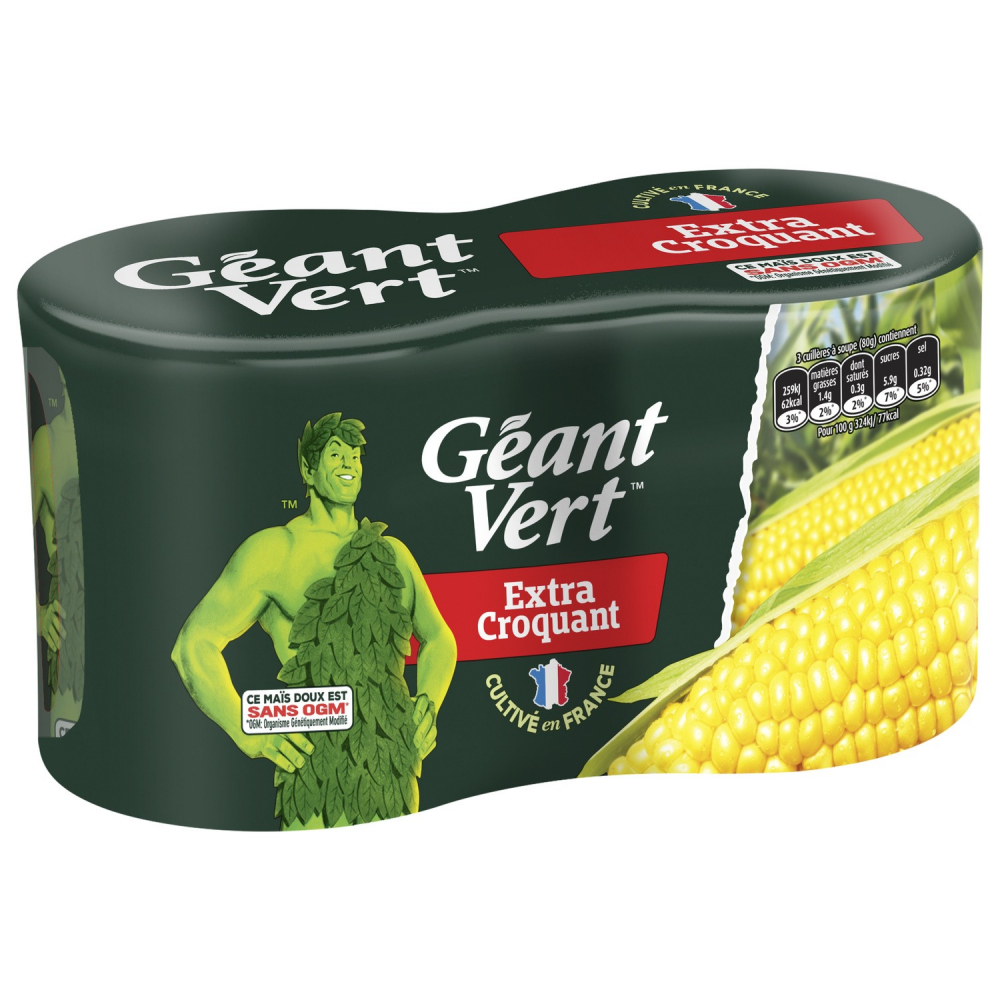 Кукурузные хрустящие 2x300г - GEANT VERT