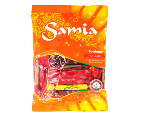 Assort.bonbons Stick Samia 320g