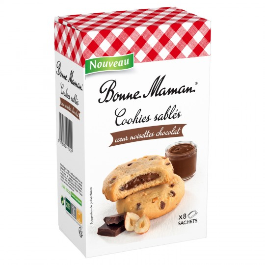 Chocolate heart cookie biscuits 200g - BONNE MAMAN