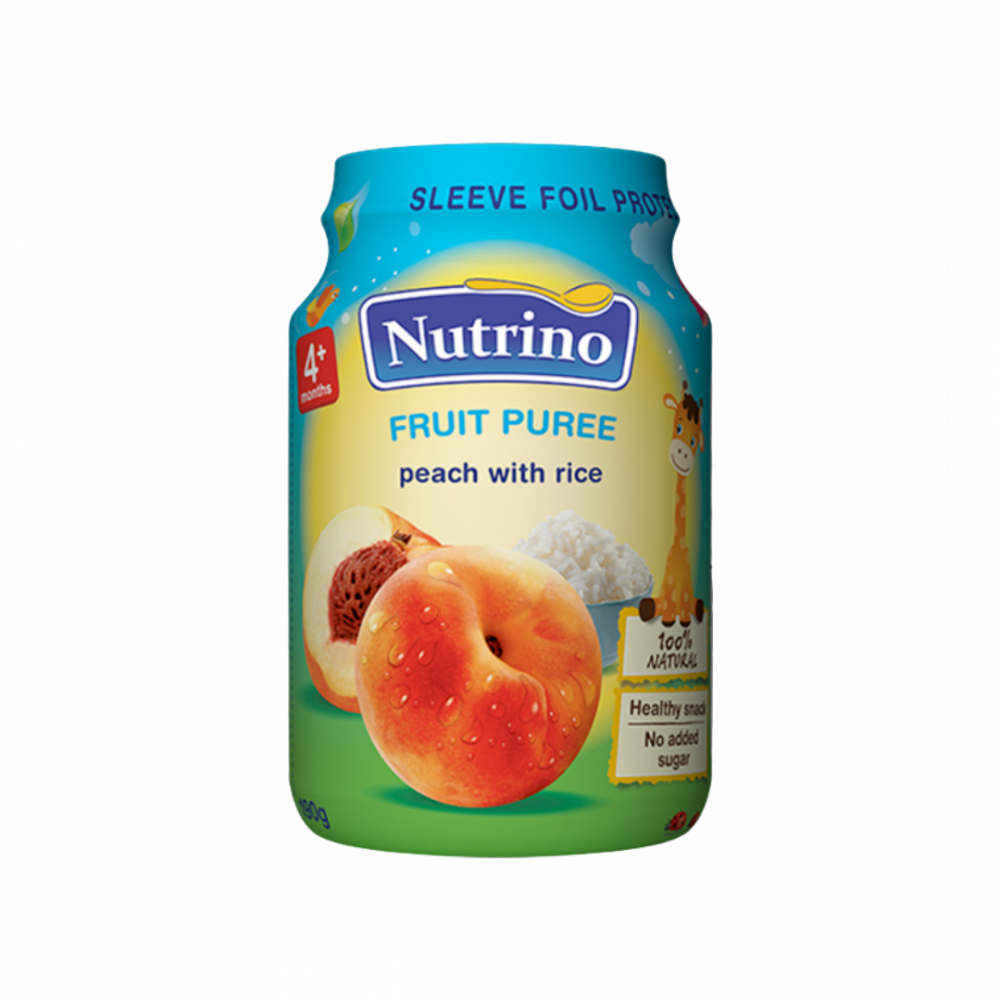 Nutrino Fruit Puree - Peach With Rice