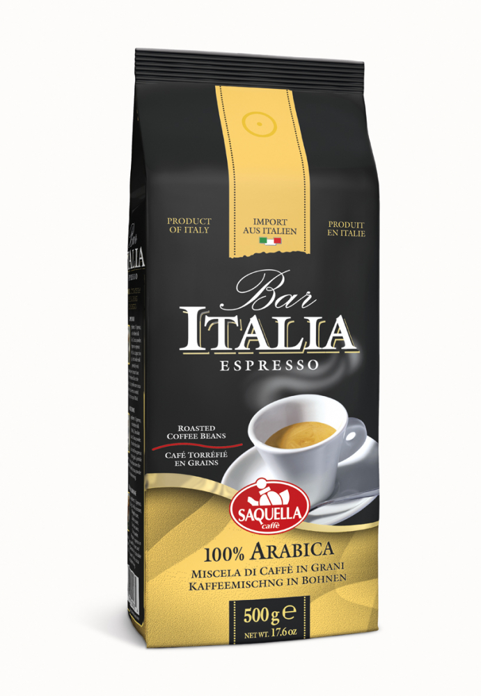 Bar Italia 100% Arabica - Bag 500 Gr.  In Beans