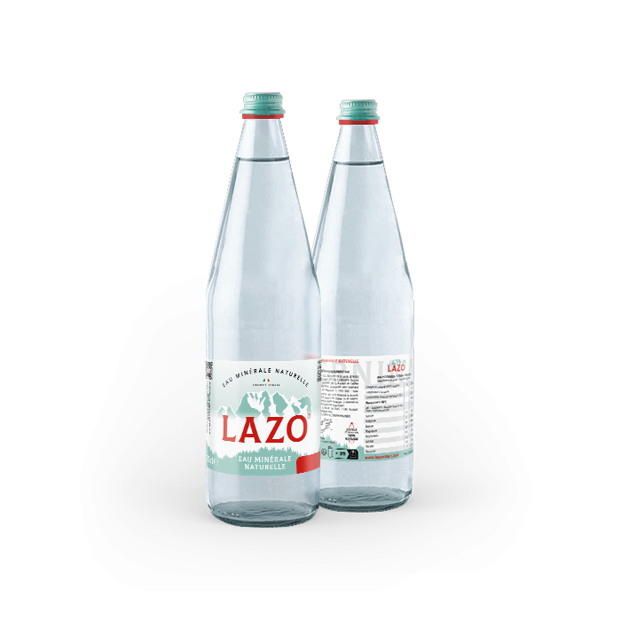 Eau minérale naturelle en verre 75cl - LAZO