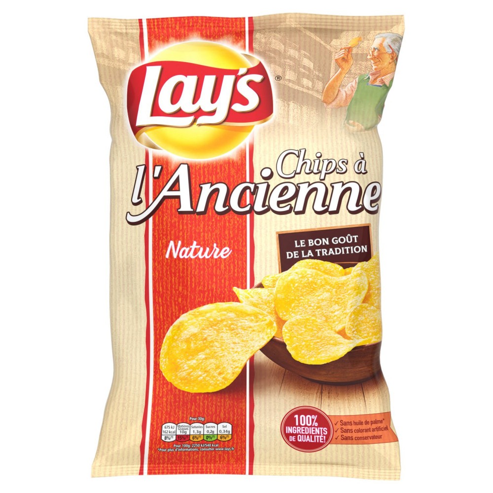 Chips à l'ancienne nature 145g - LAY'S