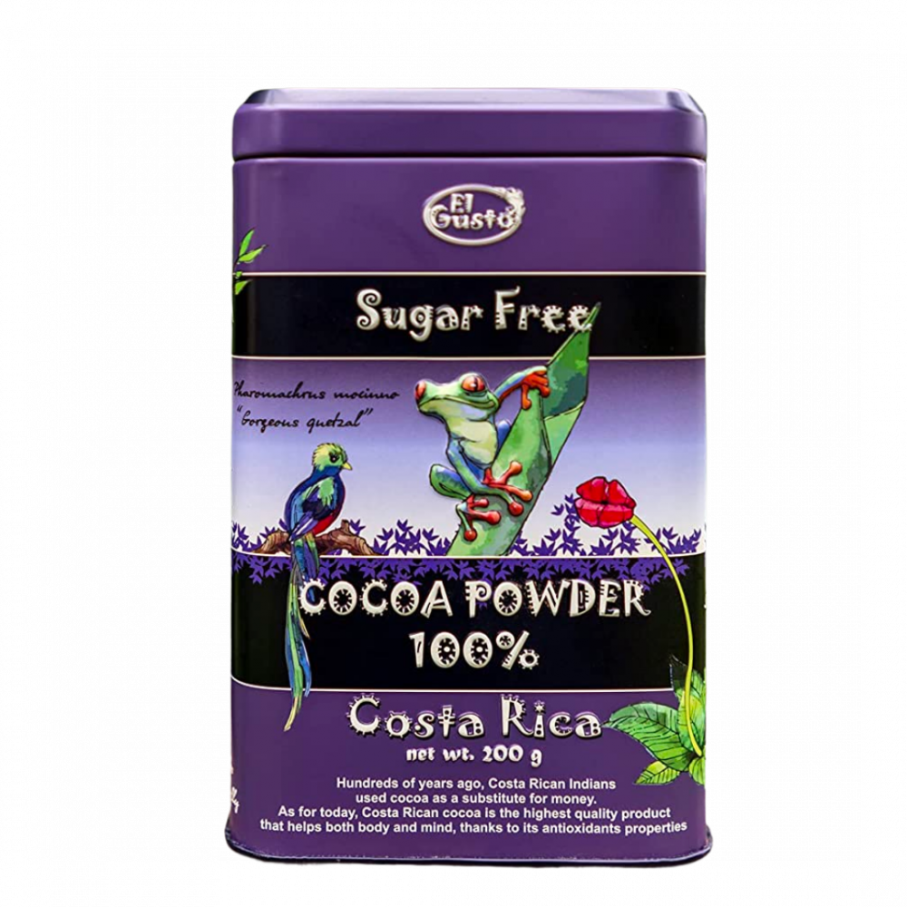50% Cocoa Powder, El Gusto, All Natural Cocoa Powder With Cane Sugar, Dutch Processed, Costa Rican Gourmet Dark Chocolate Cocoa Powder (450gr)