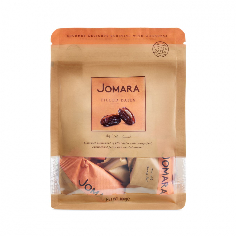 Mit Jomara gefüllte Datteln 3 Geschmacksrichtungen, 100 g