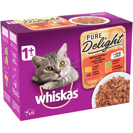 Pâtée pour chat assortiment viandes  12x85g - WHISKAS