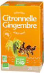 Infusion d'Afrique citronnelle-gingembre RACINES BIO(1,6 g x 20 x 12)