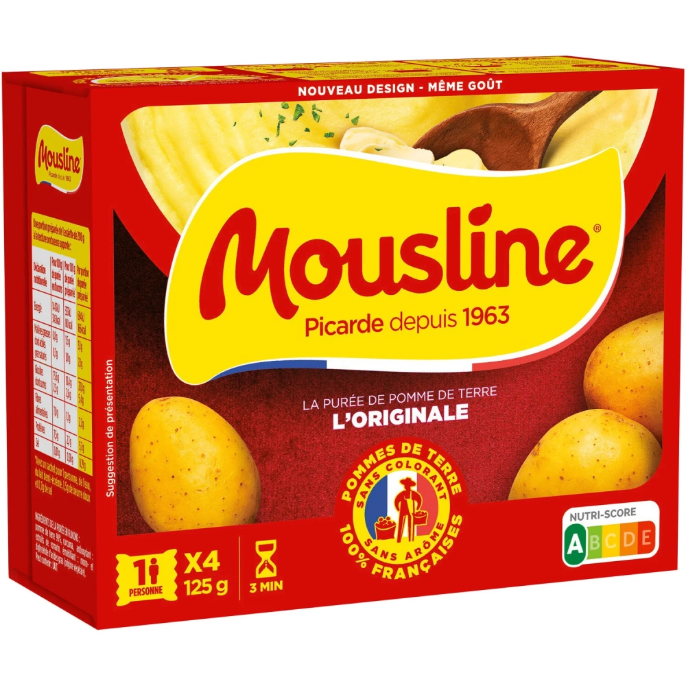 Mousline Potato Puree 4x31.25g - MAGGI