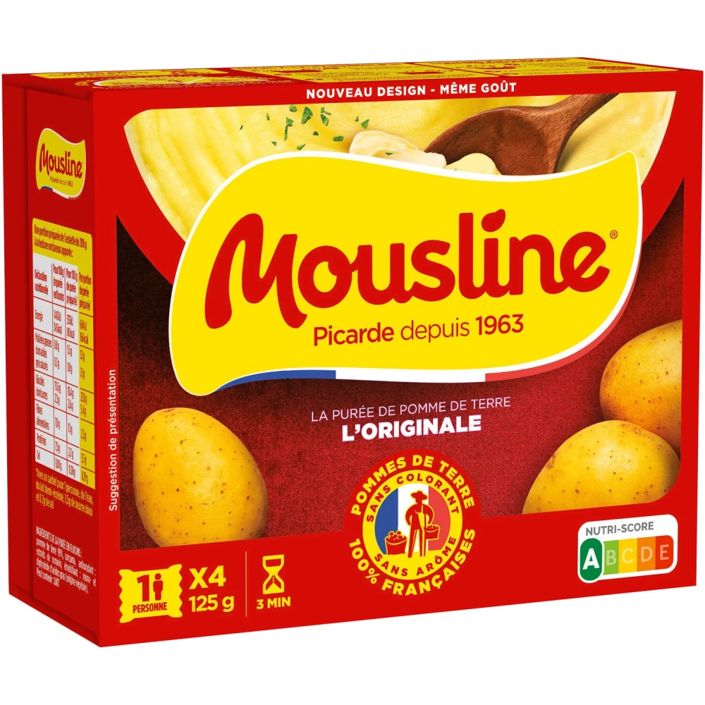 Musline 4x31.25g Mousline potato mashed - MAGGI