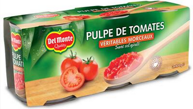 Pulpe de tomates - del Monte - 3 X 400 g