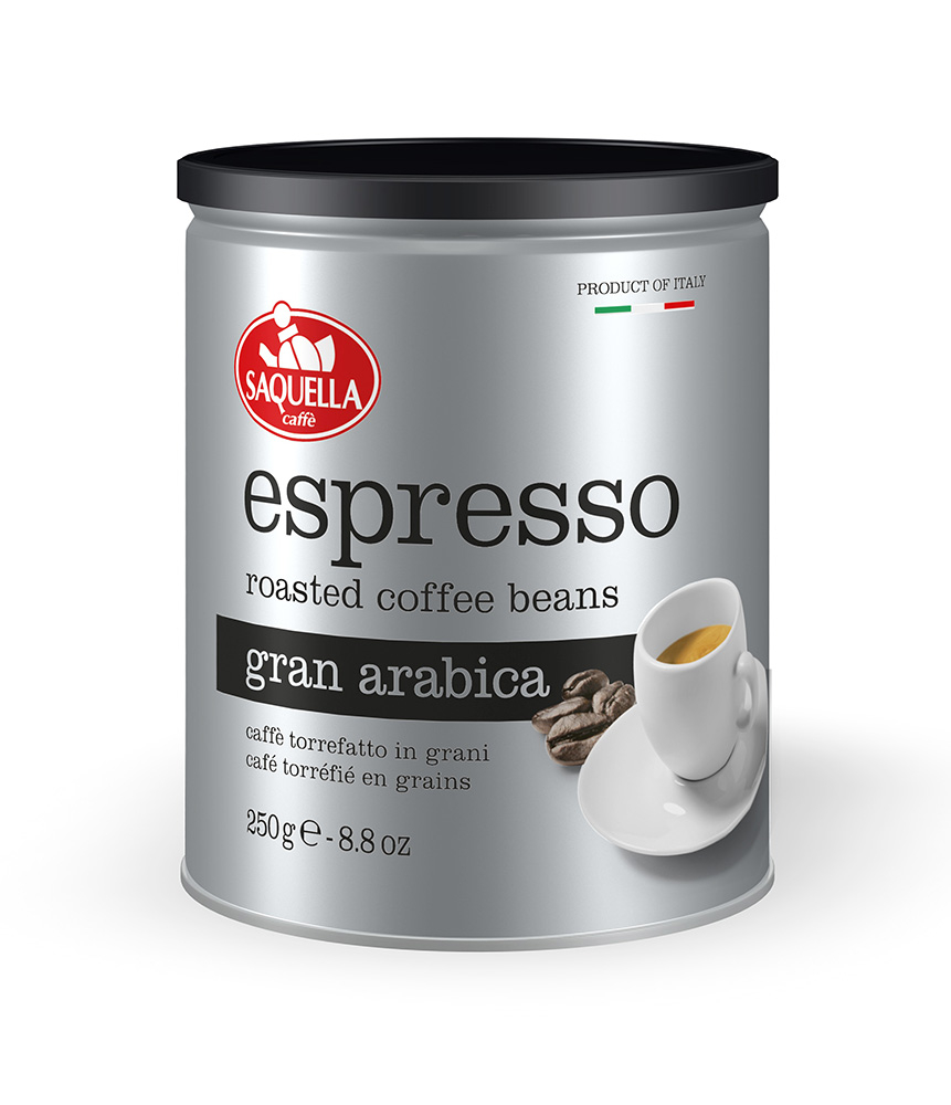 Espresso Gran Arabica - Whole Beans 250 Gr. Tin