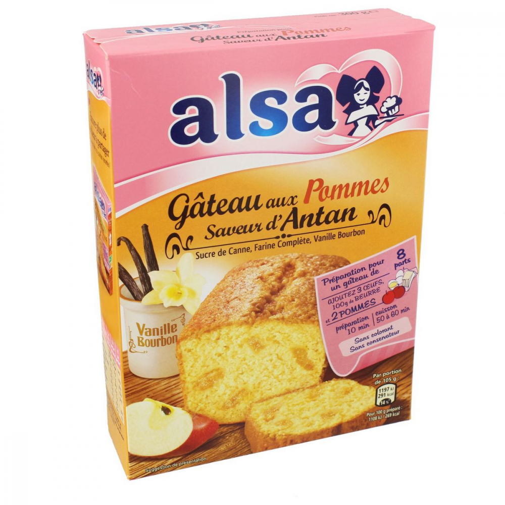 Préparation gâteau au pommes 300g - ALSA