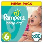Pampers Baby Dry Mega+t6x80