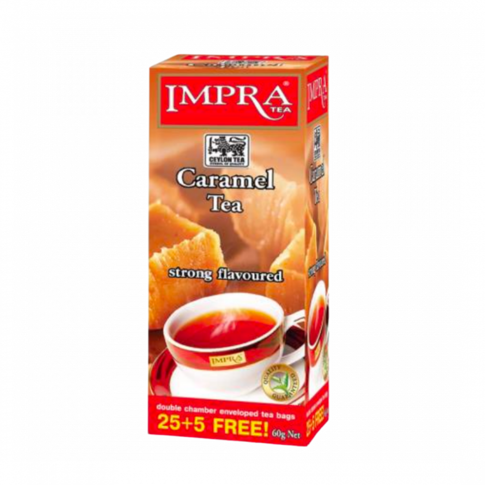 Impra  Black Tea  Flavoured "caramel", 2g X 25+5 X 20
