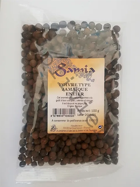 Pimenta Jamaicana Inteira 100g - SAMIA