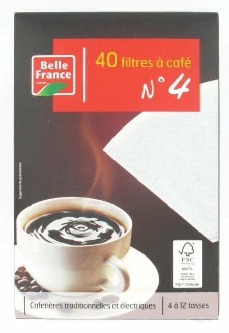 Filtre à Café N°4 X40 - BELLE FRANCE