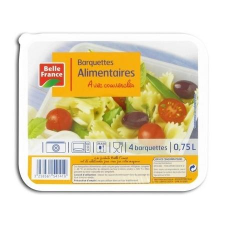 Barquette Alimentaire 4*0.75l - BELLE FRANCE