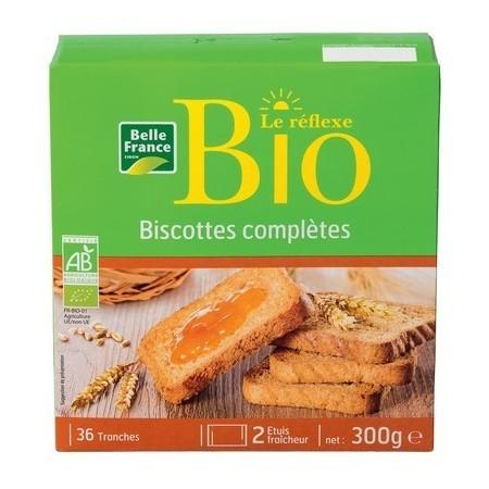 Biscottes Complètes Bio 300g - BELLE FRANCE