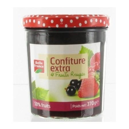 Confiture Extra 4 Fruits Rouges 370g - BELLE FRANCE