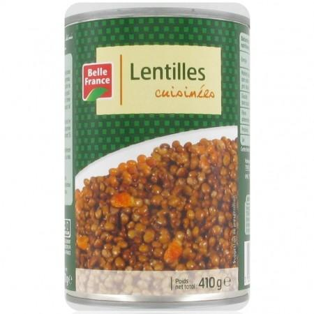 Lentilles Cuisinées 410g - BELLE FRANCE