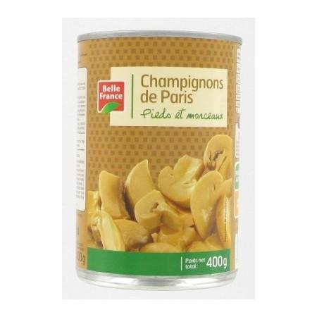 Champignon De Paris Pieds Et Morceaux 400g - BELLE FRANCE