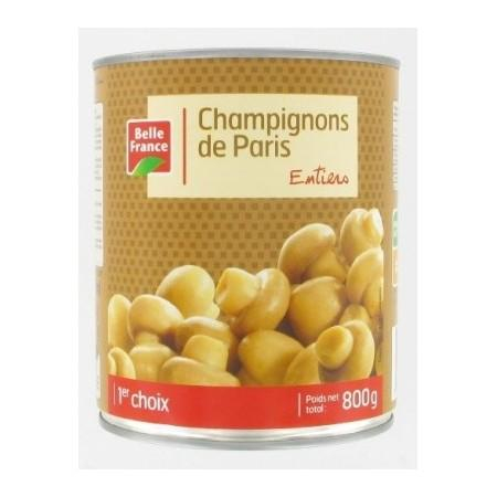 Champignons De Paris Entiers 800g - BELLE FRANCE