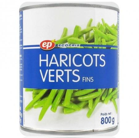 Haricots Vert Fin 4/4 800g - Ecoprix