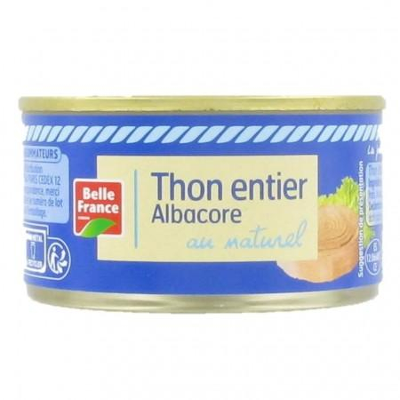 Whole Albacore Tuna Natural 133g - BELLE FRANCE