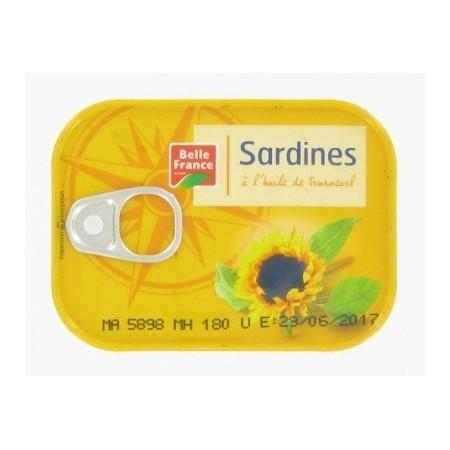 Sardines à L'huile De Tournesol 135g - BELLE FRANCE