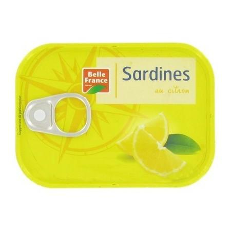 Lemon and Basil Sardine Fillet 100g - BELLE FRANCE