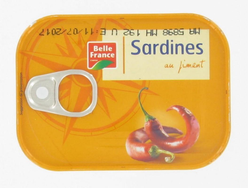 Sardines Au Piment 135g - BELLE FRANCE