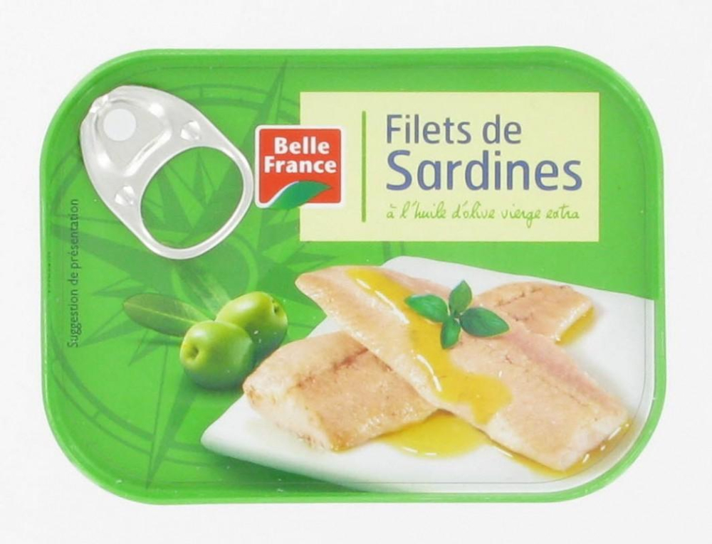 Filete de Sardinha em Azeite Virgem Extra 1x7 - BELLE FRANCE