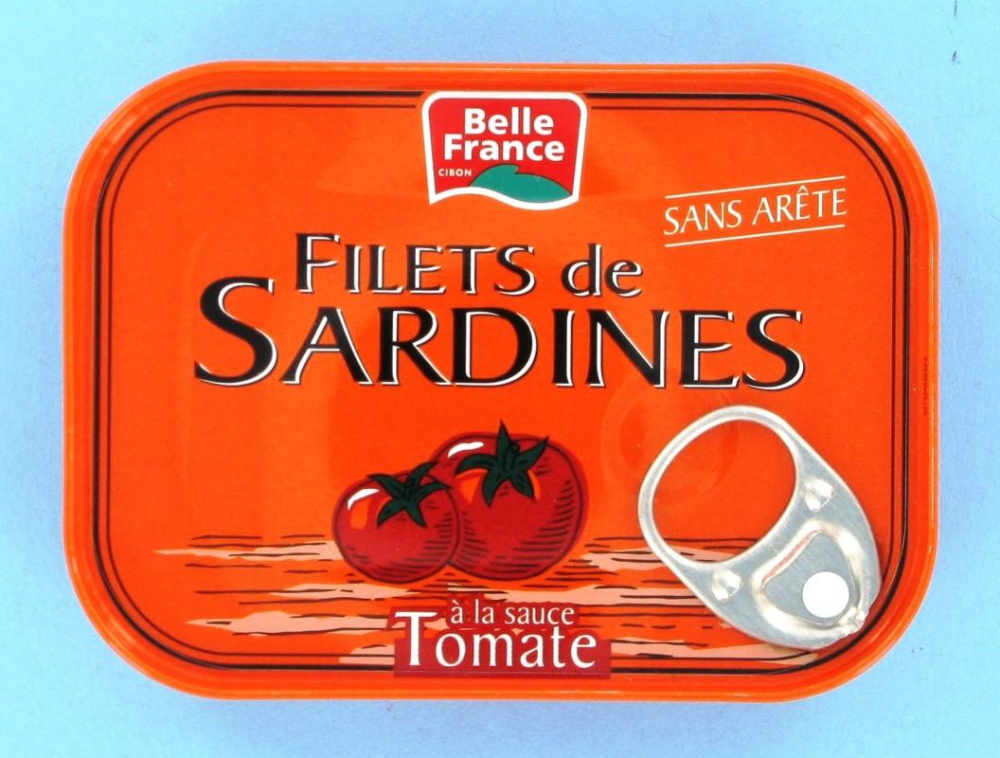 Sardinefilets met tomatensaus en kleine groenten 1x6 - BELLE FRANCE