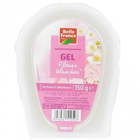 Barquette Gel Désodorisant Fleurs Blanches 150g - BELLE FRANCE