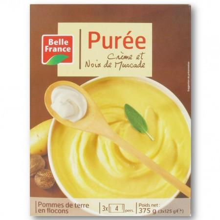 Purè di Patate con Crema di Noce Moscata 375g (3x125g) - BELLE FRANCE