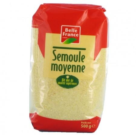 Medium Wheat Semolina 500g - BELLE FRANCE