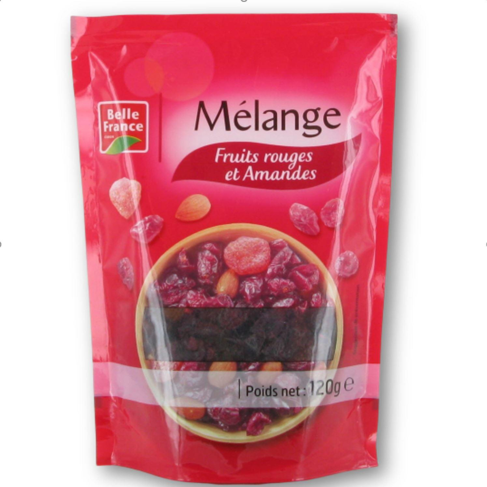 Mélange Fruits Rouges Et Amandes 120g - BELLE FRANCE