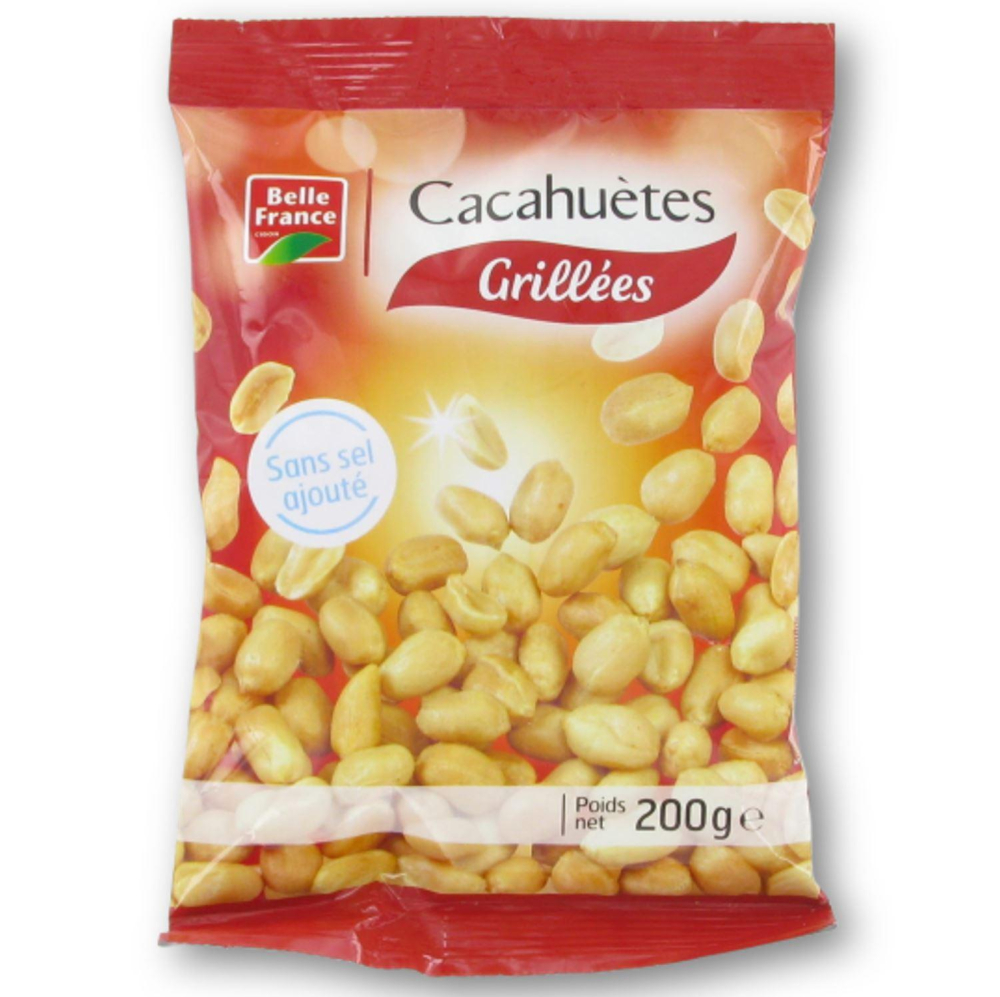 Cacahuètes Grillées Sans Sel Ajouté 200g - BELLE FRANCE