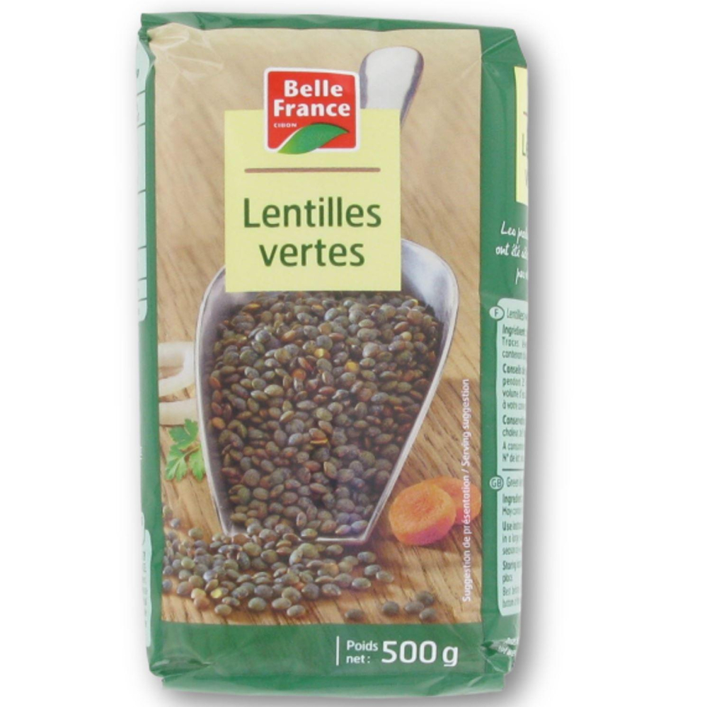 Lentilles Vertes 500g - BELLE FRANCE