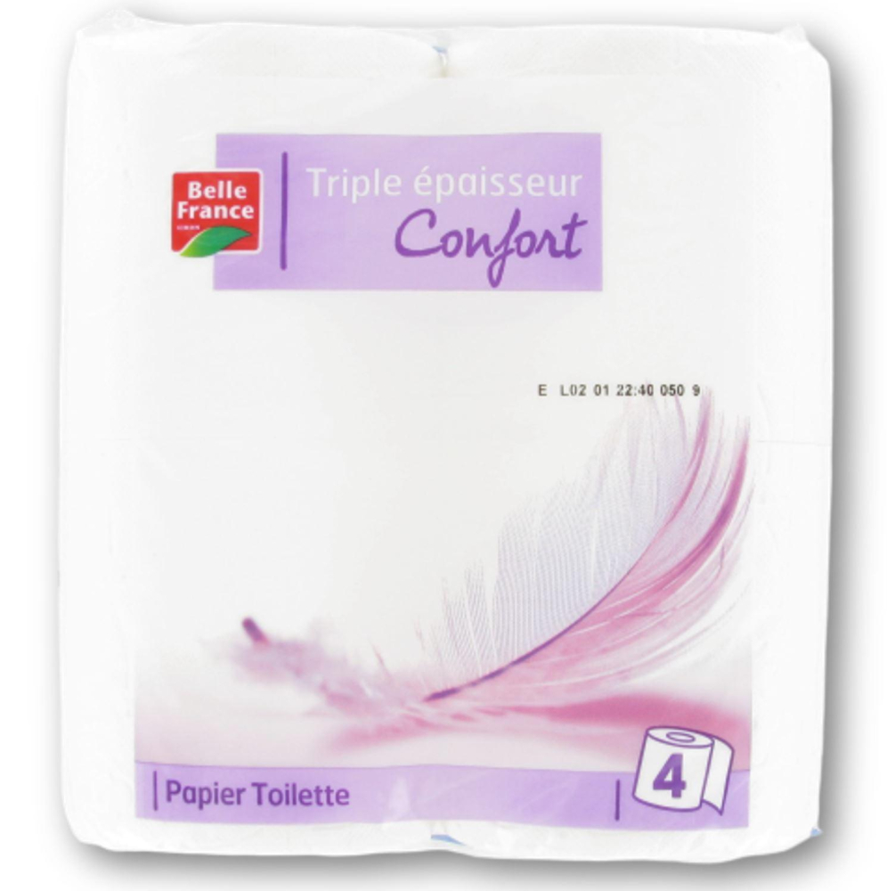 Komfort-Toilettenpapier x 4 - BELLE FRANCE