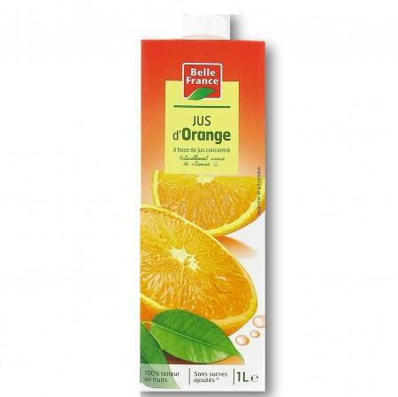 Sinaasappelsap uit geconcentreerd sap 1l - BELLE FRANCE
