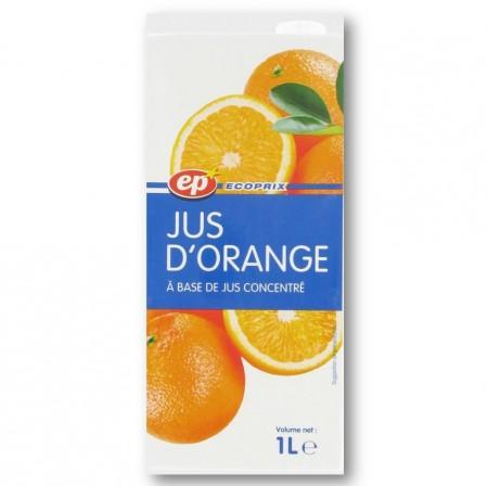 Orange Juice 1l Made From Concentrated Juice - Ecoprix