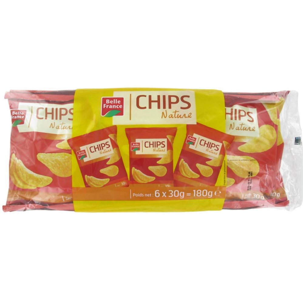 Chips Natuur 6x30g - BELLE FRANCE